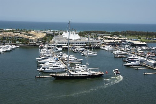 Marina Oceanus has recently hosted superyachts from the US and Europe. © MIAA
